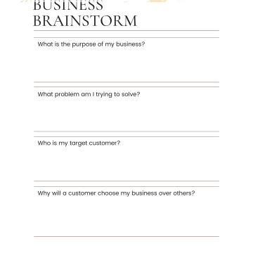 Business Brainstorm