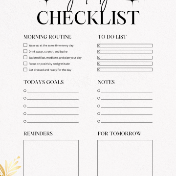 Daily Checklist